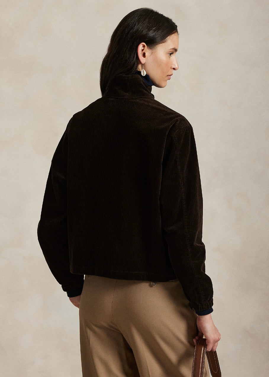 Corduroy Windbreaker jacket Dark Beech