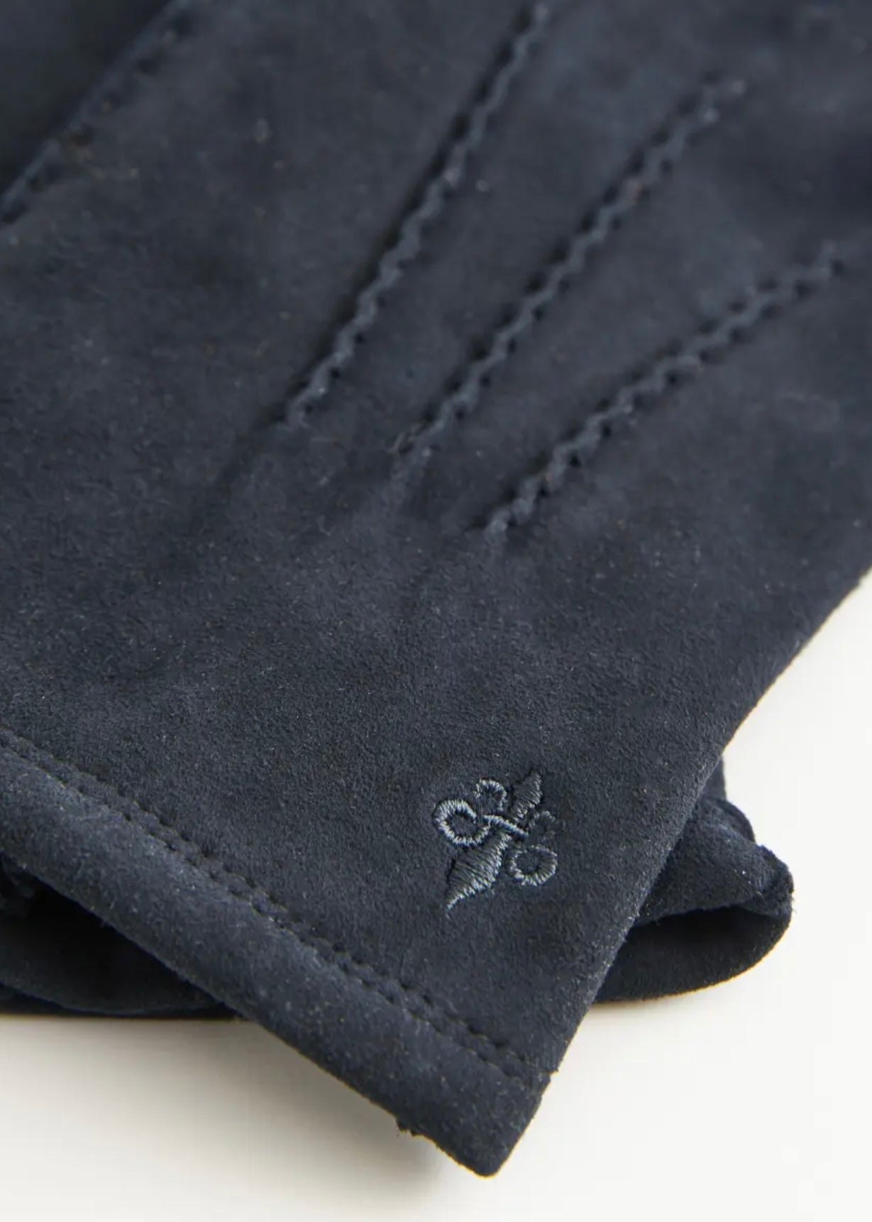 Suede gloves Blue