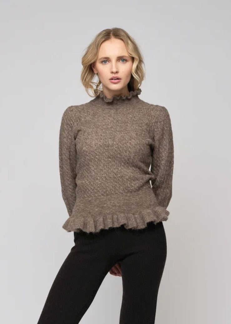 Ella&il Vienna Alpaca sweater - Walnut