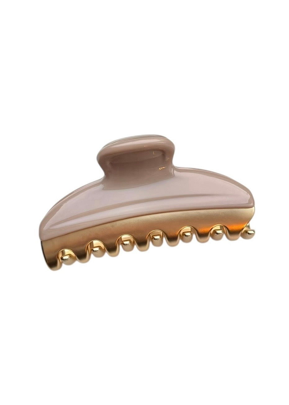 Kaia Medium Hair Clip Taupe
