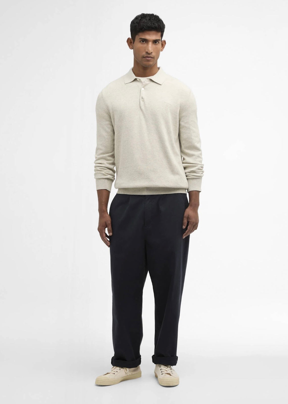 Pima Cotton Knitted Polo Neutral