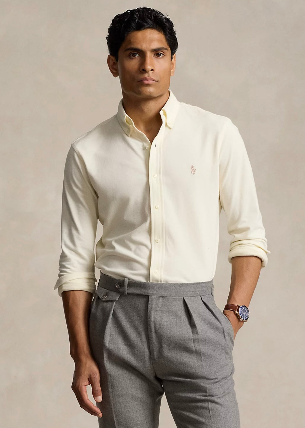 Polo Ralph Lauren Mesh shirt - Parchment Cream