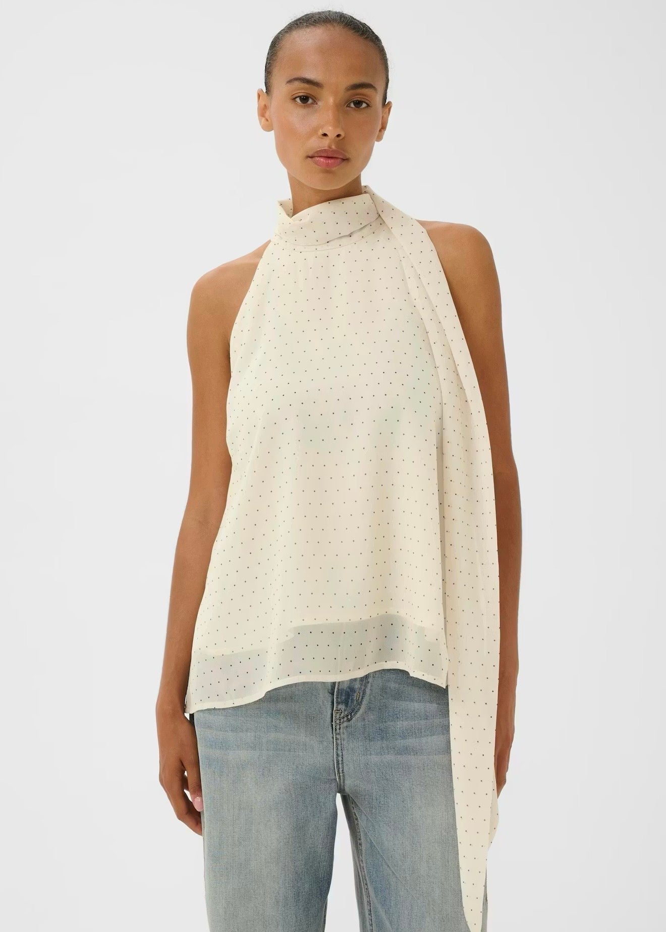 Dorah Top Birch Dot