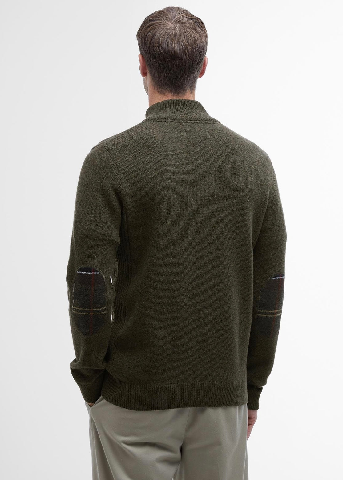 Barbour Holden Half zip - Olive Marl