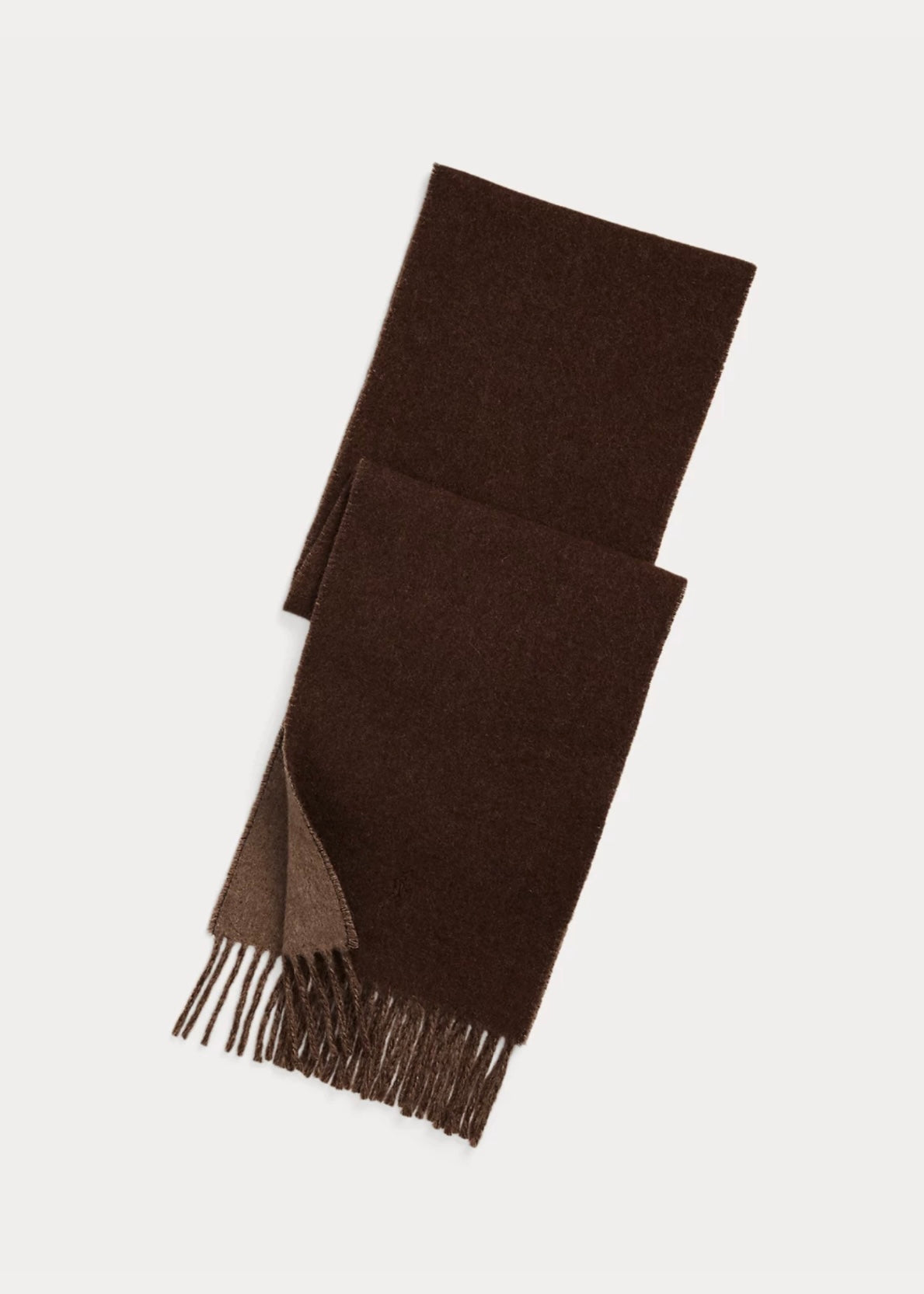 Reversible Wool scarf Nutmeg/Brown