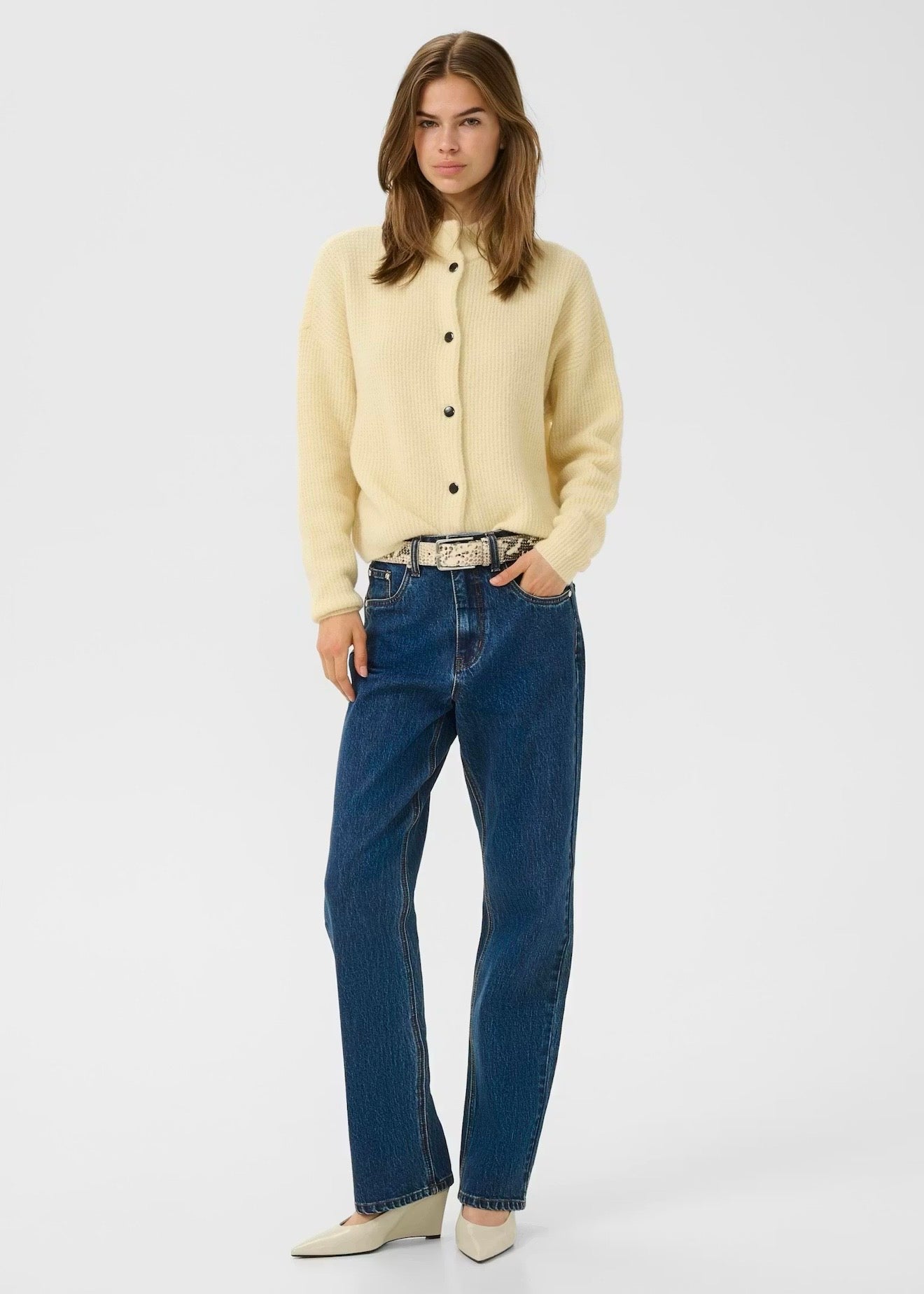 Alpha Short Cardigan Frozen Dew
