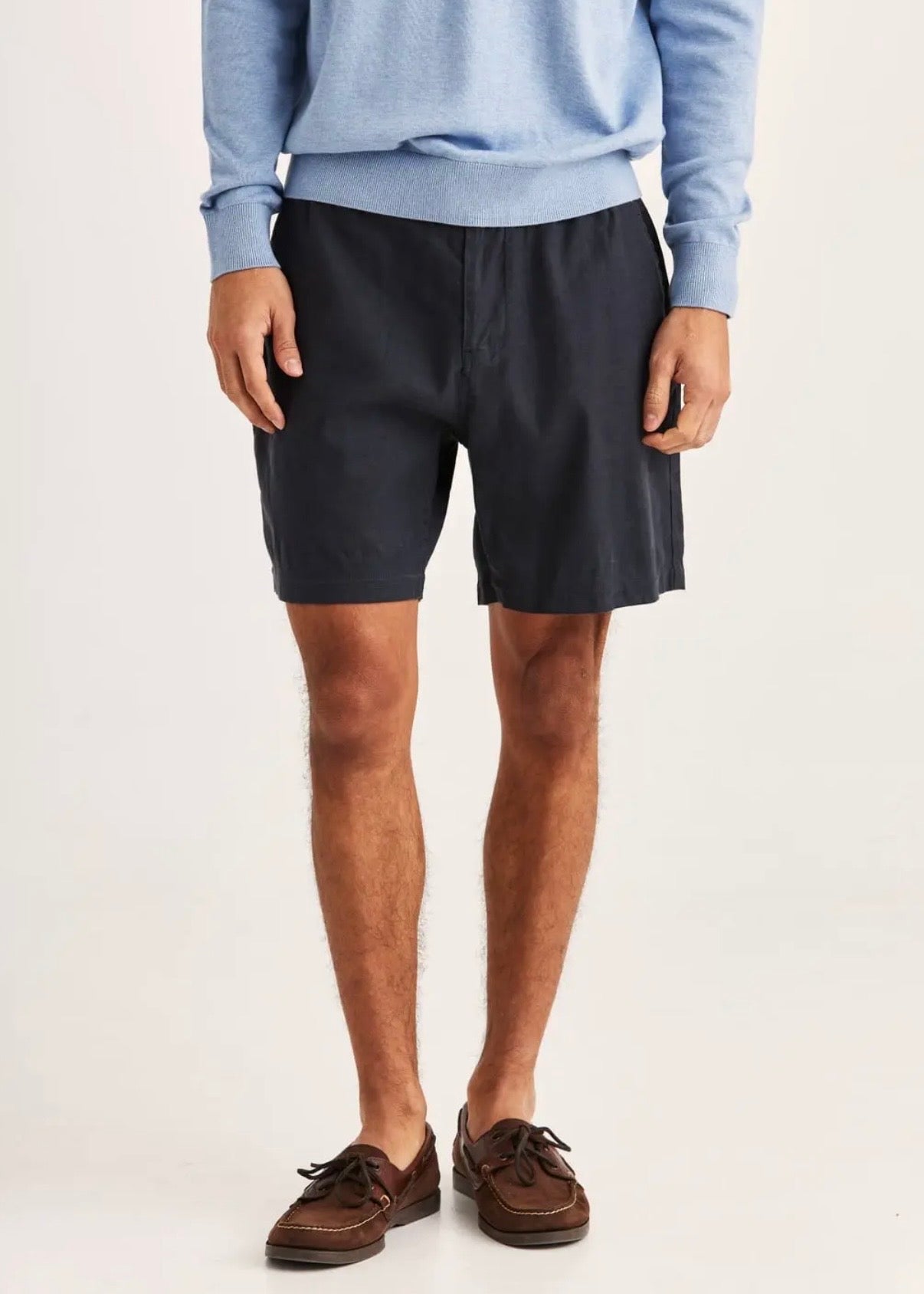 Fenix Linen Shorts Blue