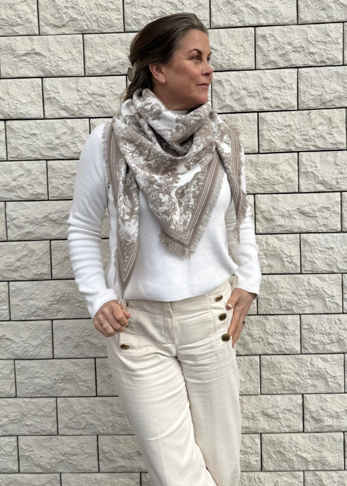 Charlene Scarf Taupe