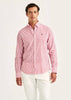 Douglas Linen Stripe Shirt Red
