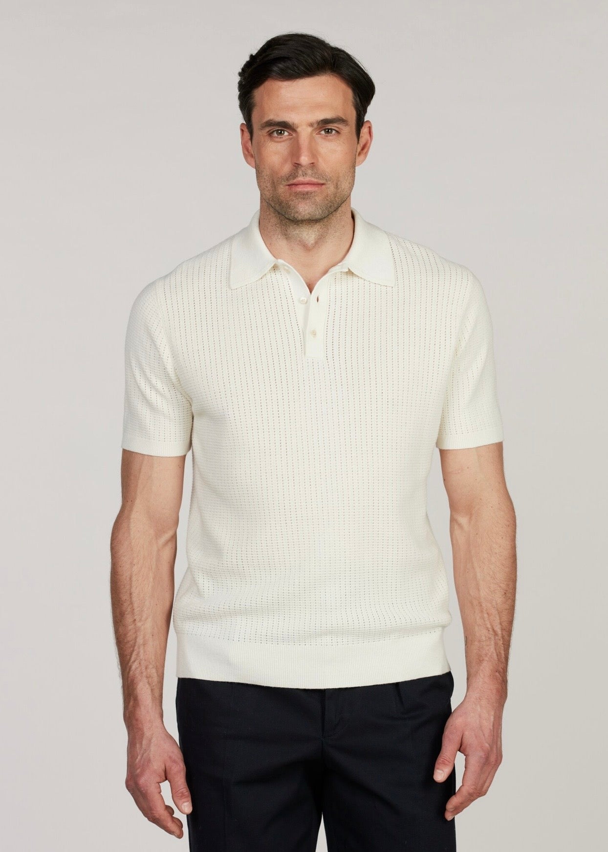 Knitted Polo Shirt Offwite