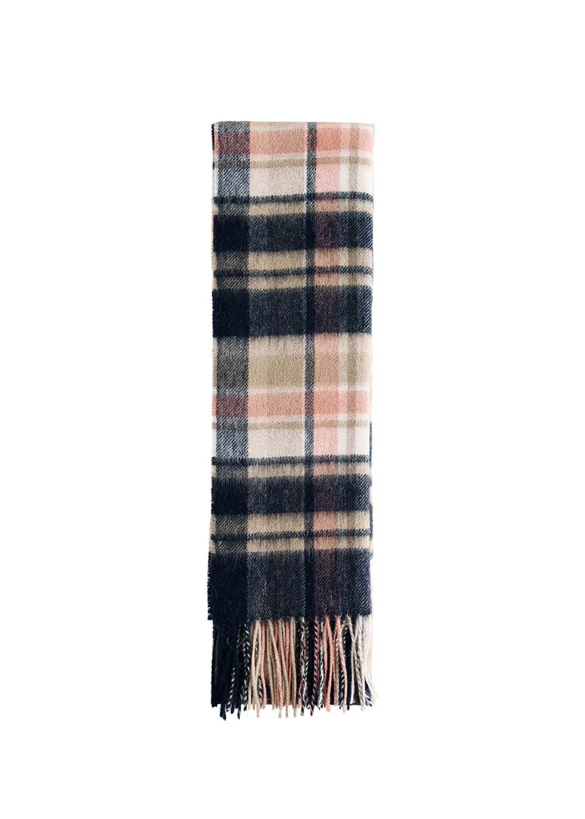 Barbour Vintage Plaid scarf - Navy/Pink/Rust