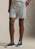 Striped Ribbed Shorts Pale Cream