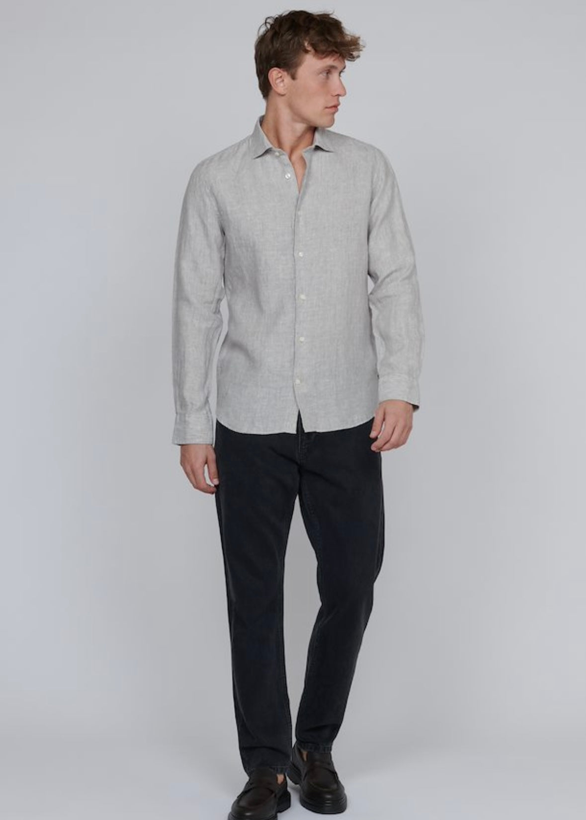 Matinique Marc shirt - Ghost Gray