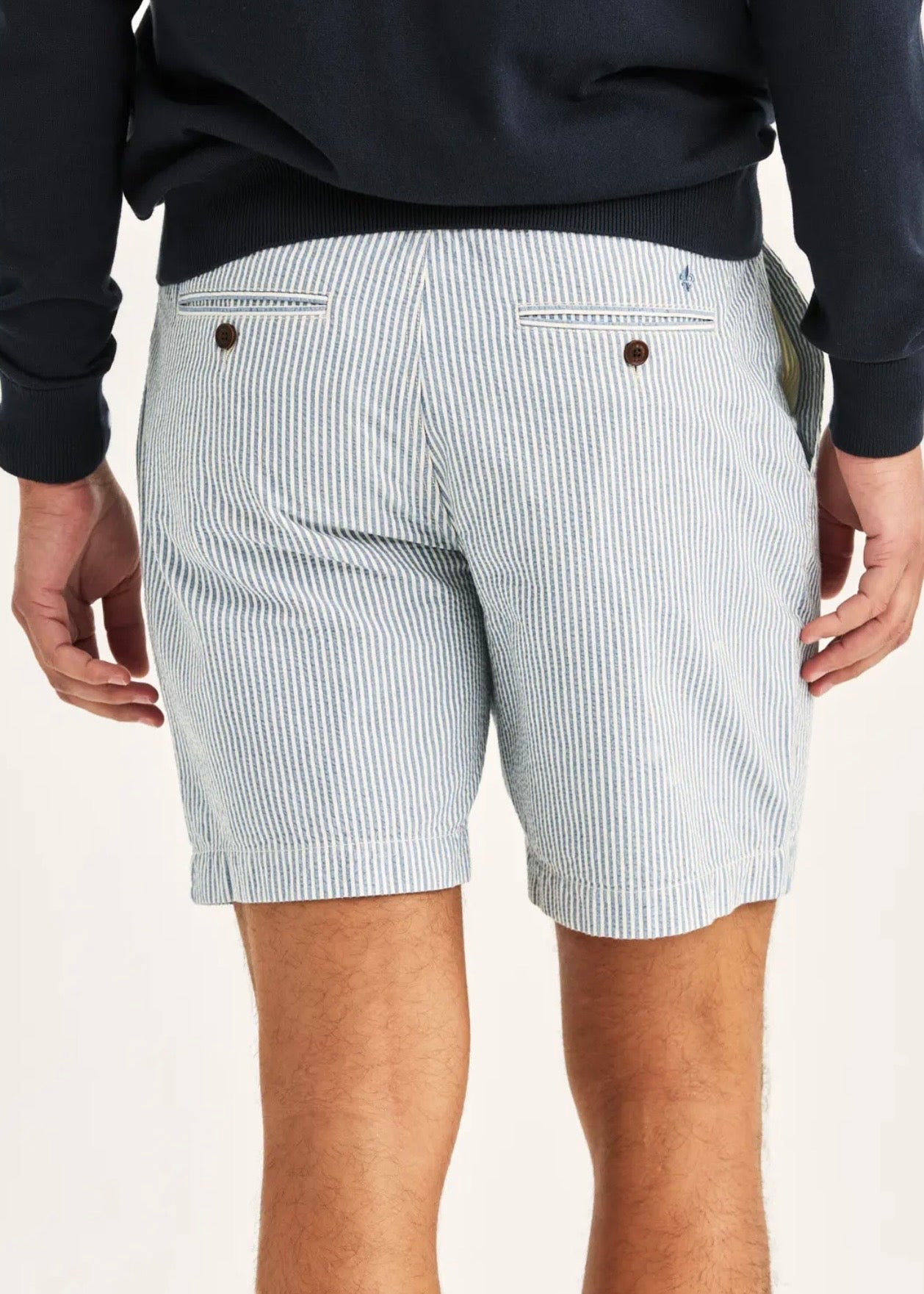 Fenix Seersucker Shorts Blue