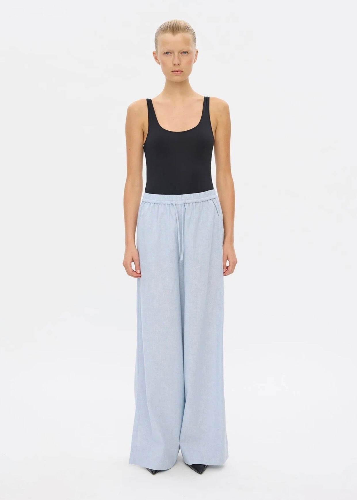 Paula Light Blue Linen