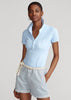 Slim Fit Stretch Polo Shirt Office Blue