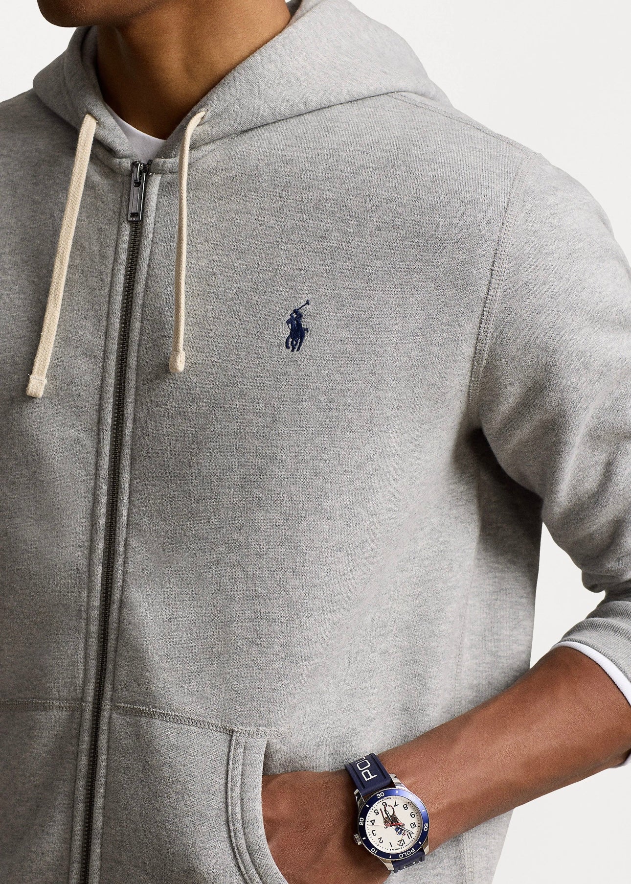 Polo Ralph Lauren College Zip Hoodie - Andover Heather