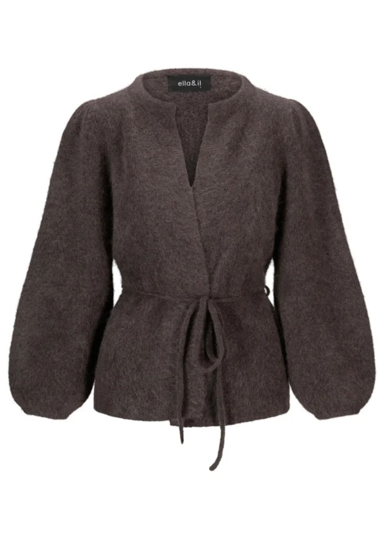 Fredrikke Chunky Cardigan Dark Brown