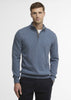 Cotton Half Zip Knitted Dusk Blue