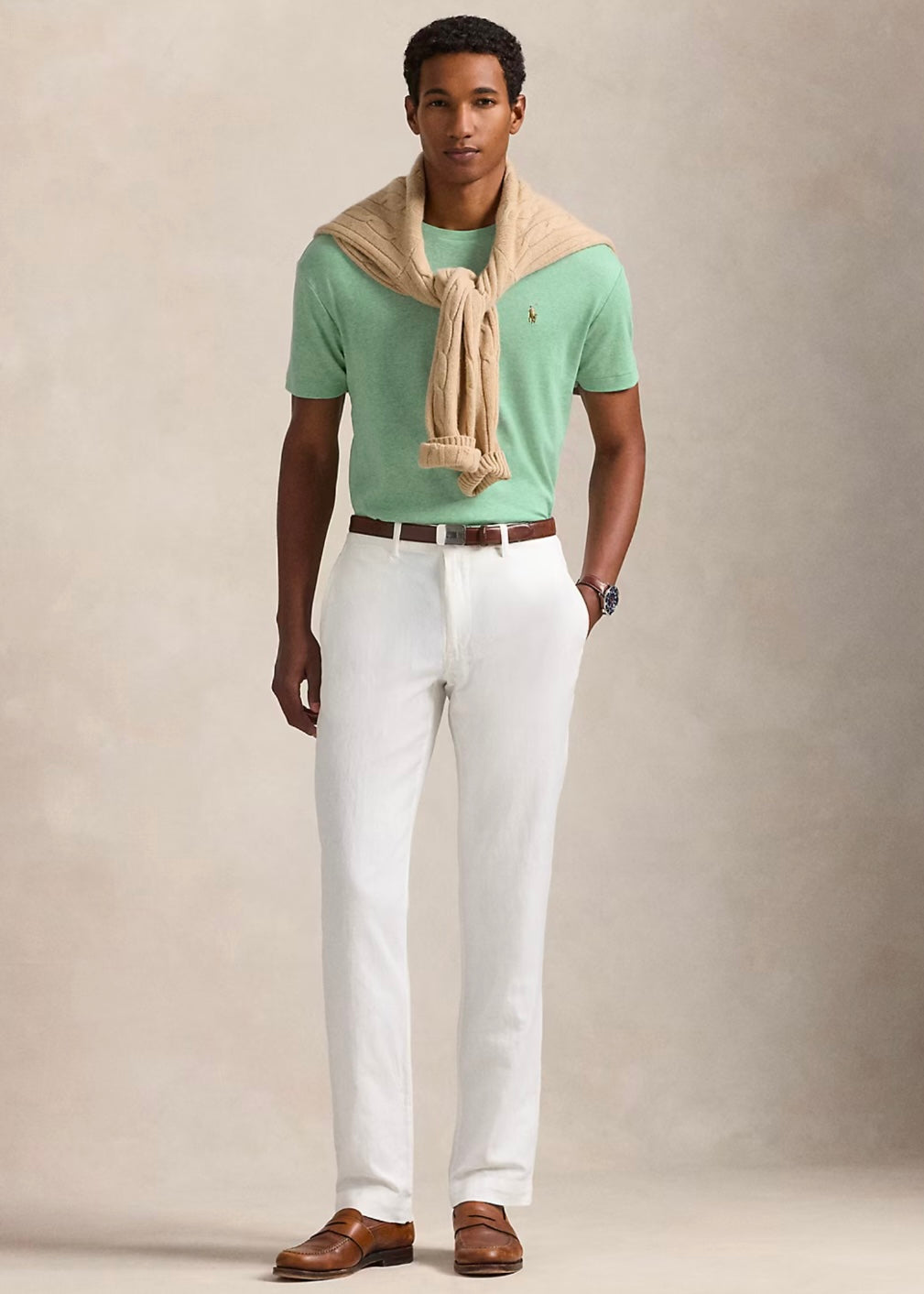 Polo Ralph Lauren Interlock t-shirt - Celadon Heather