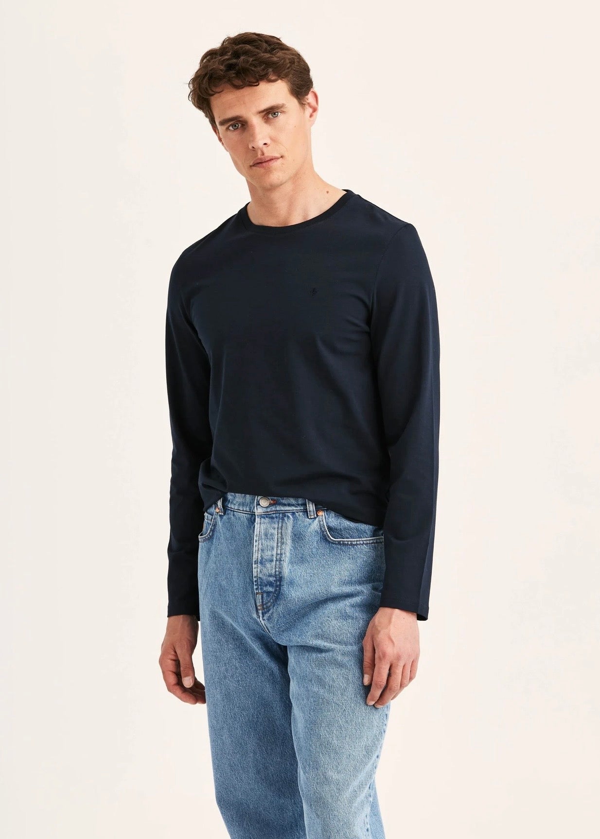 James LS T-Shirt Old Blue