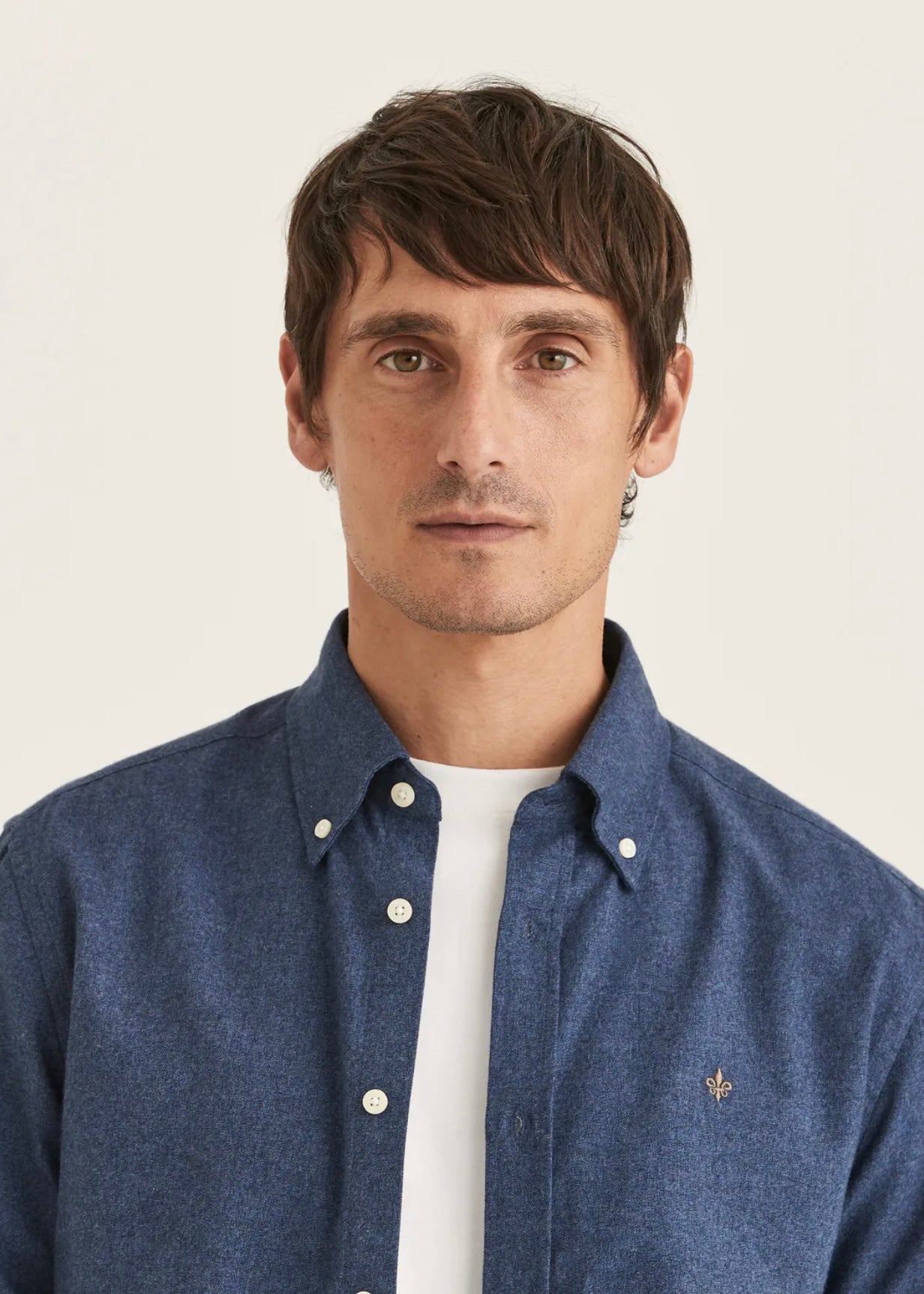 Morris Watts Flannel shirt - Navy