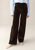 Palazzo Mistral Shiny Cord Chocolate Brown
