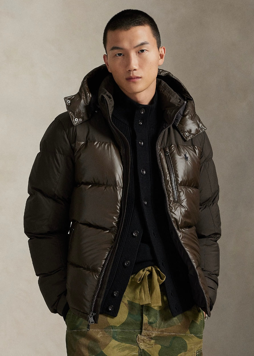 The Gorham Two-Tone Down jacket Antique Brown