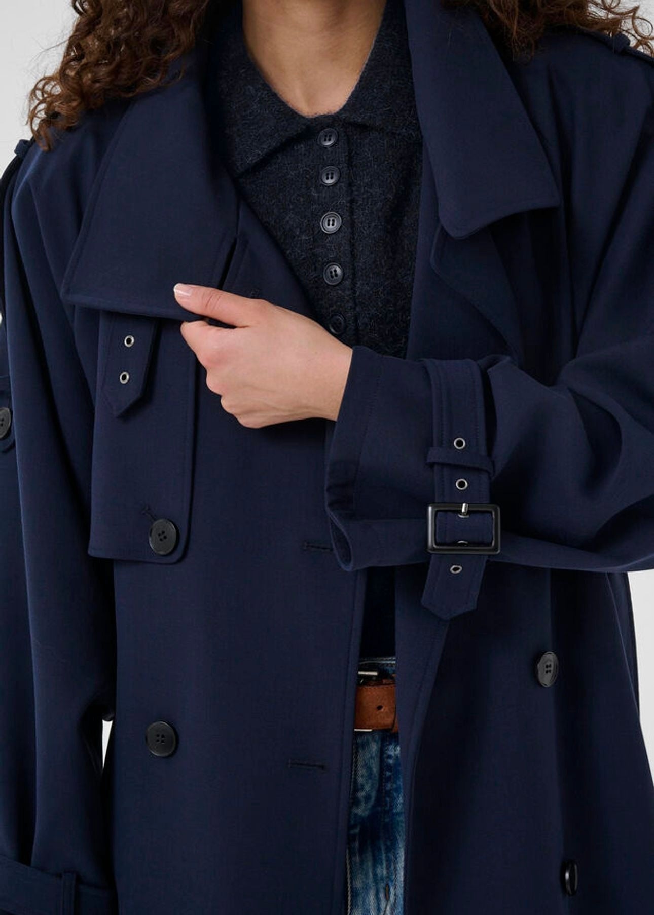 Alpha Polo Pullover Skycaptain Melange