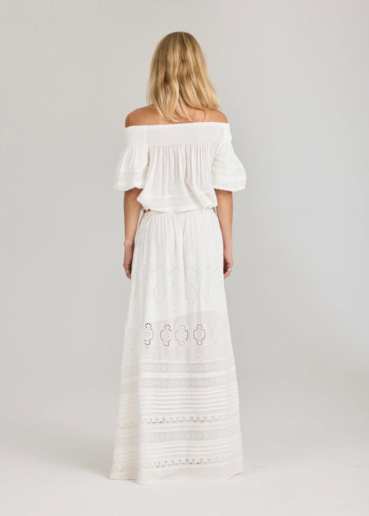Lita Maxi Skirt White