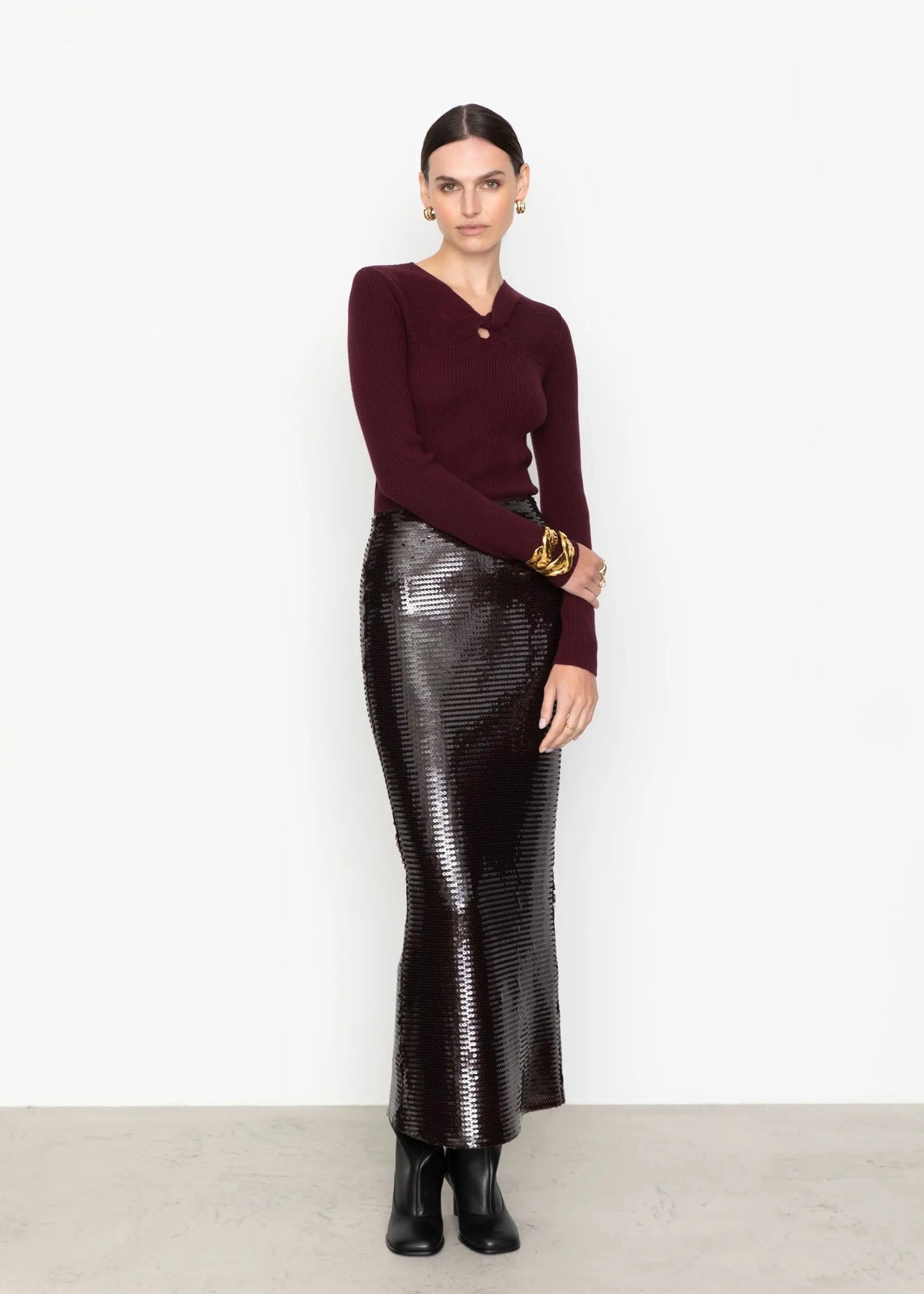 Camilla Pihl Melodie knit - Bordeaux