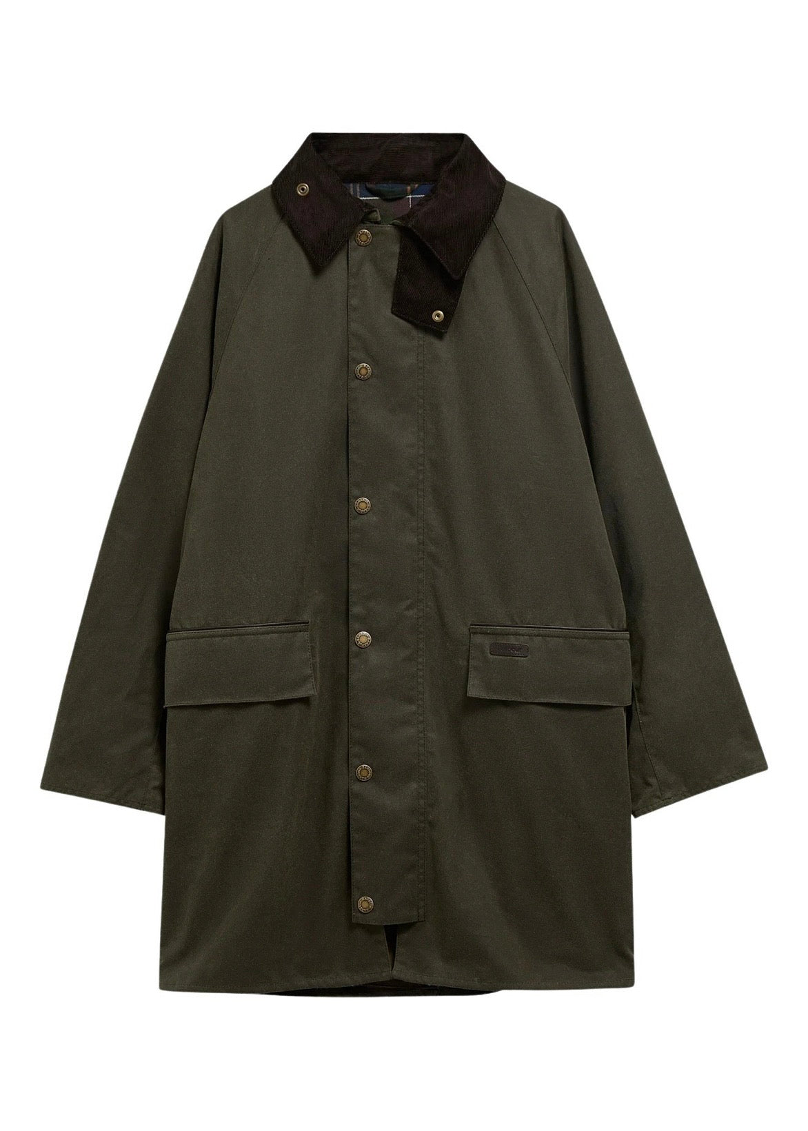 Country Waxed Mac Jacket Olive