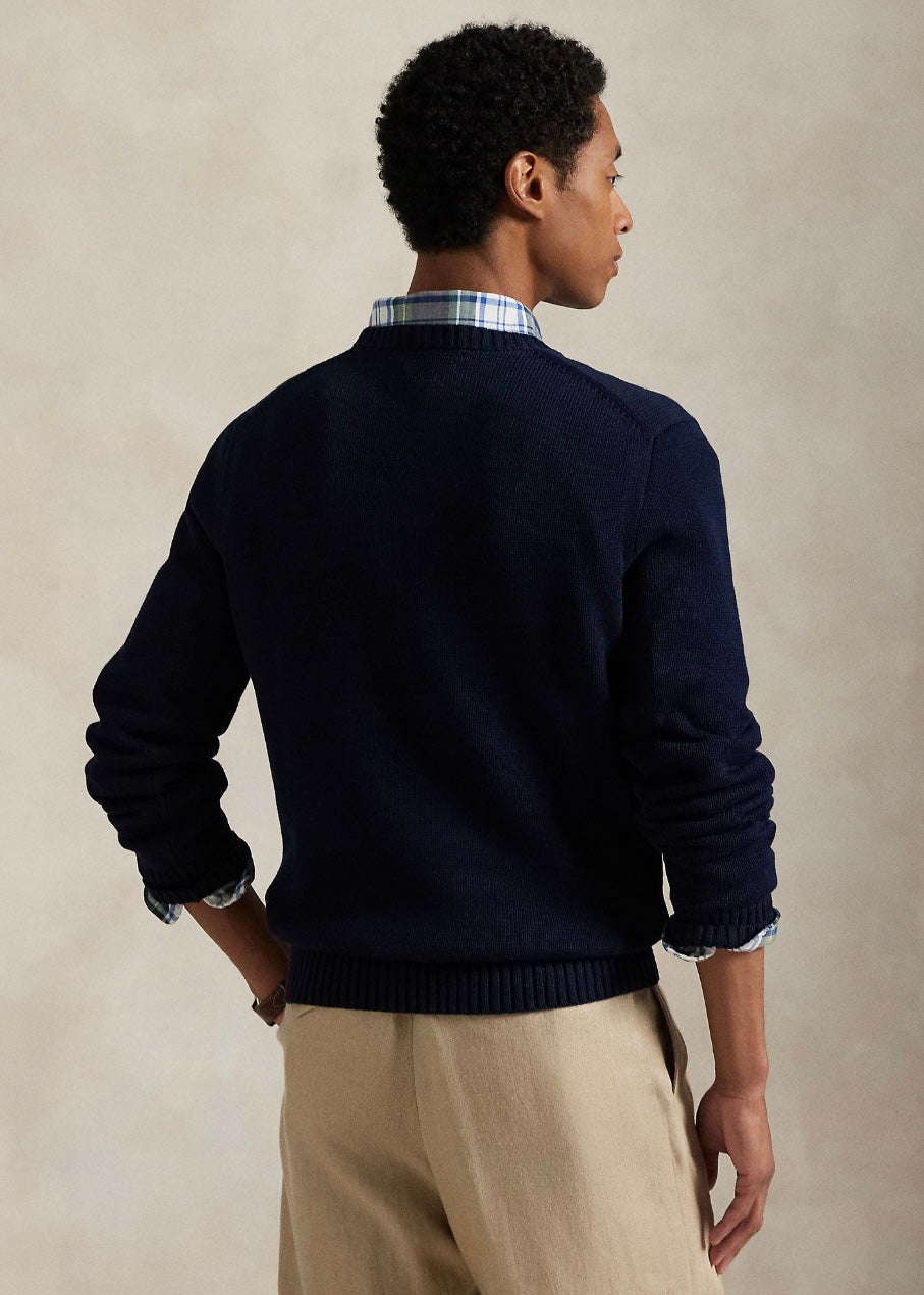 Cotton Crewneck sweater Hunter Navy
