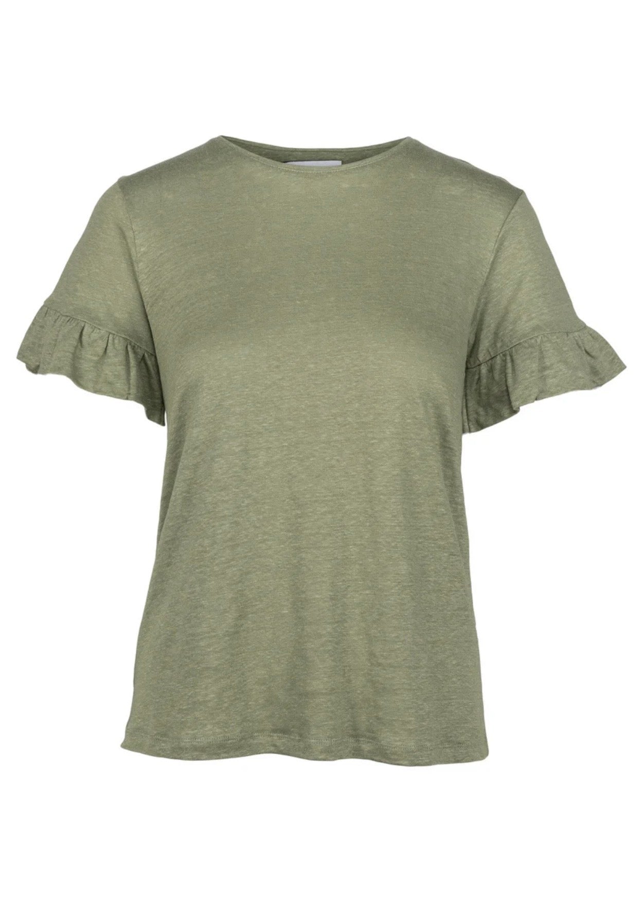 Lara Linen Tee Green