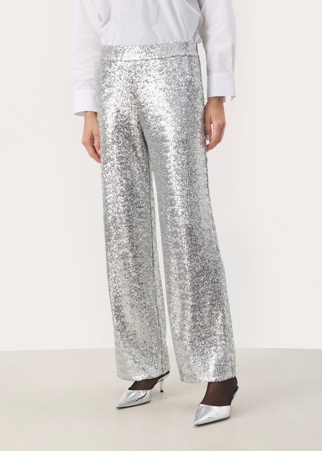 Part Two Melodie pants - Silver