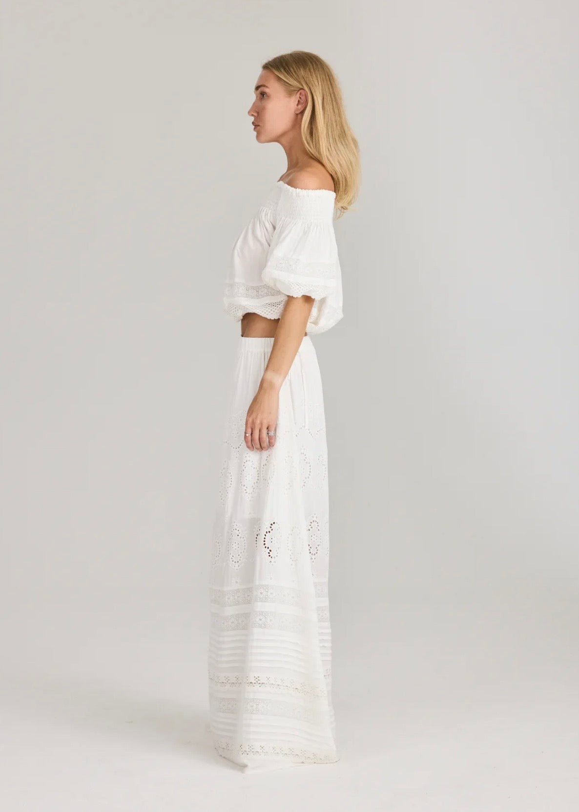 Lita Maxi Skirt White