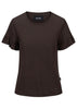 Lara Linen Tee Dark Brown