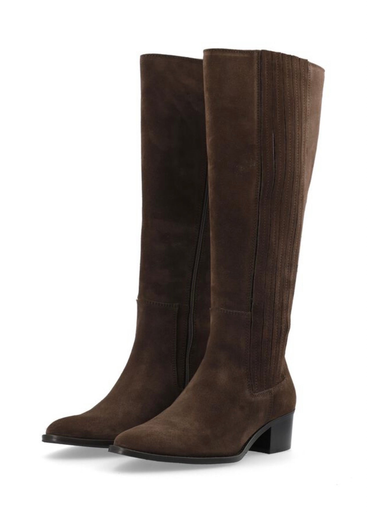 BIACarol Chelsea Knee High Suede Brown