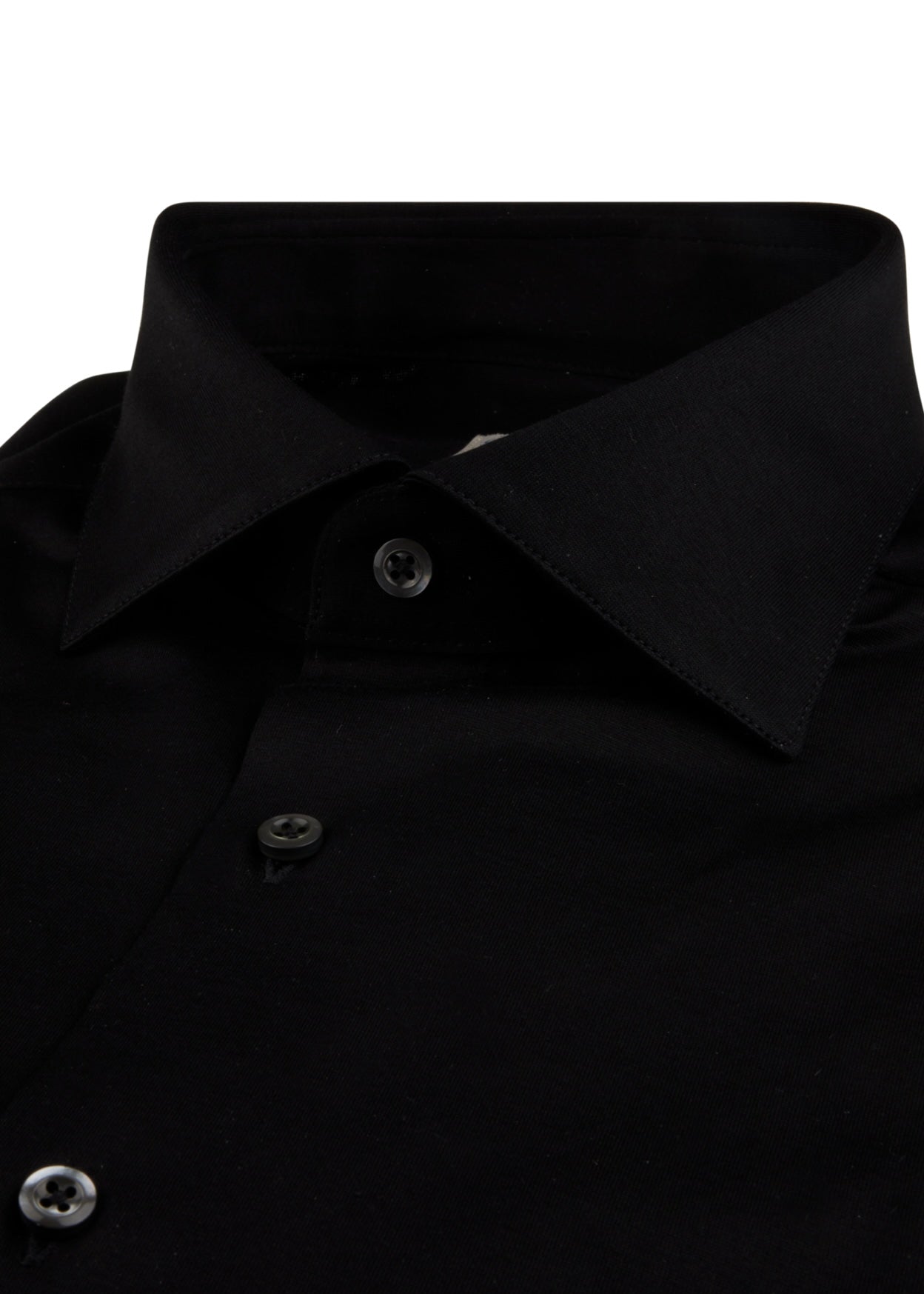 Slimline Jersey shirt Black