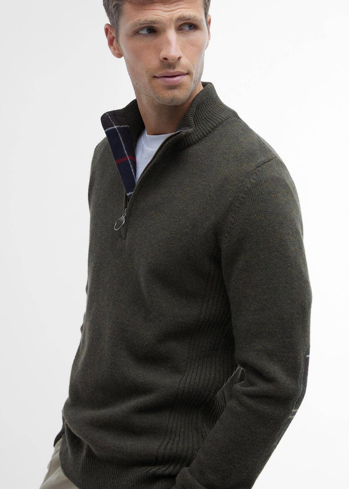 Holden Half Zip Olive Marl