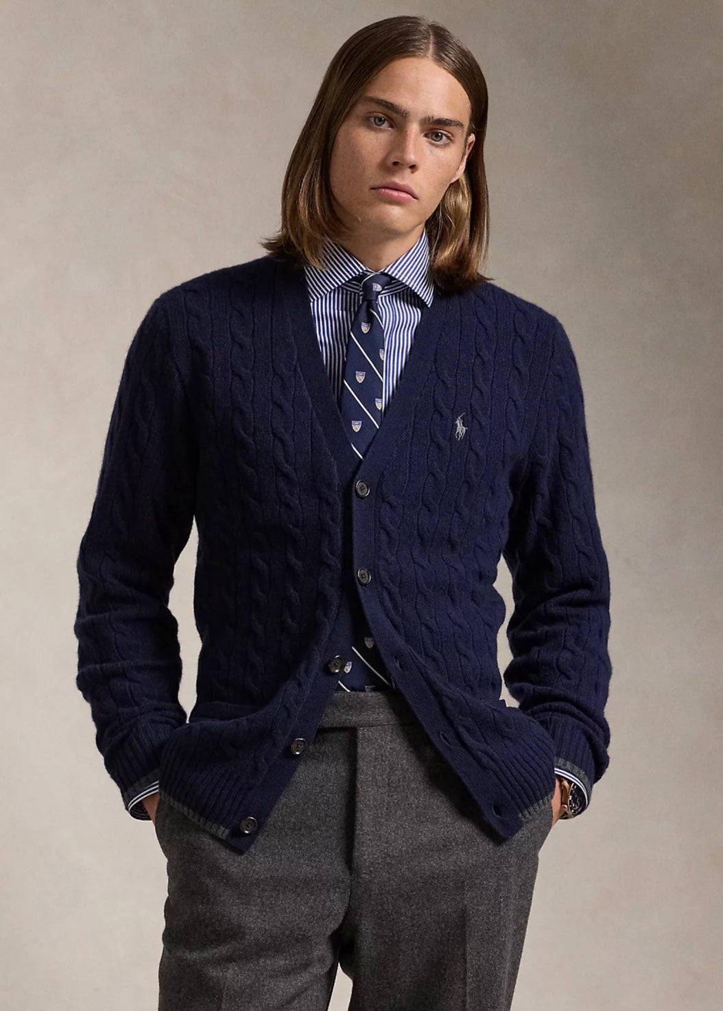 Polo Ralph Lauren Cable cardigan - Hunter Navy