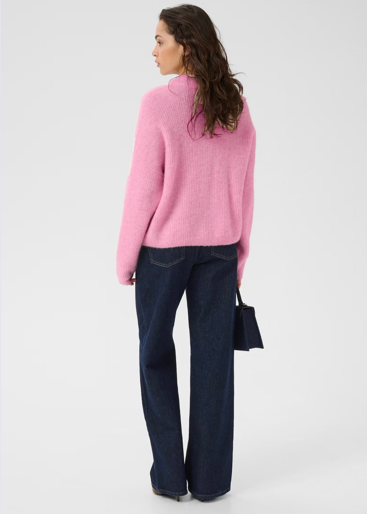 Alpha Short cardigan Begonia Melange