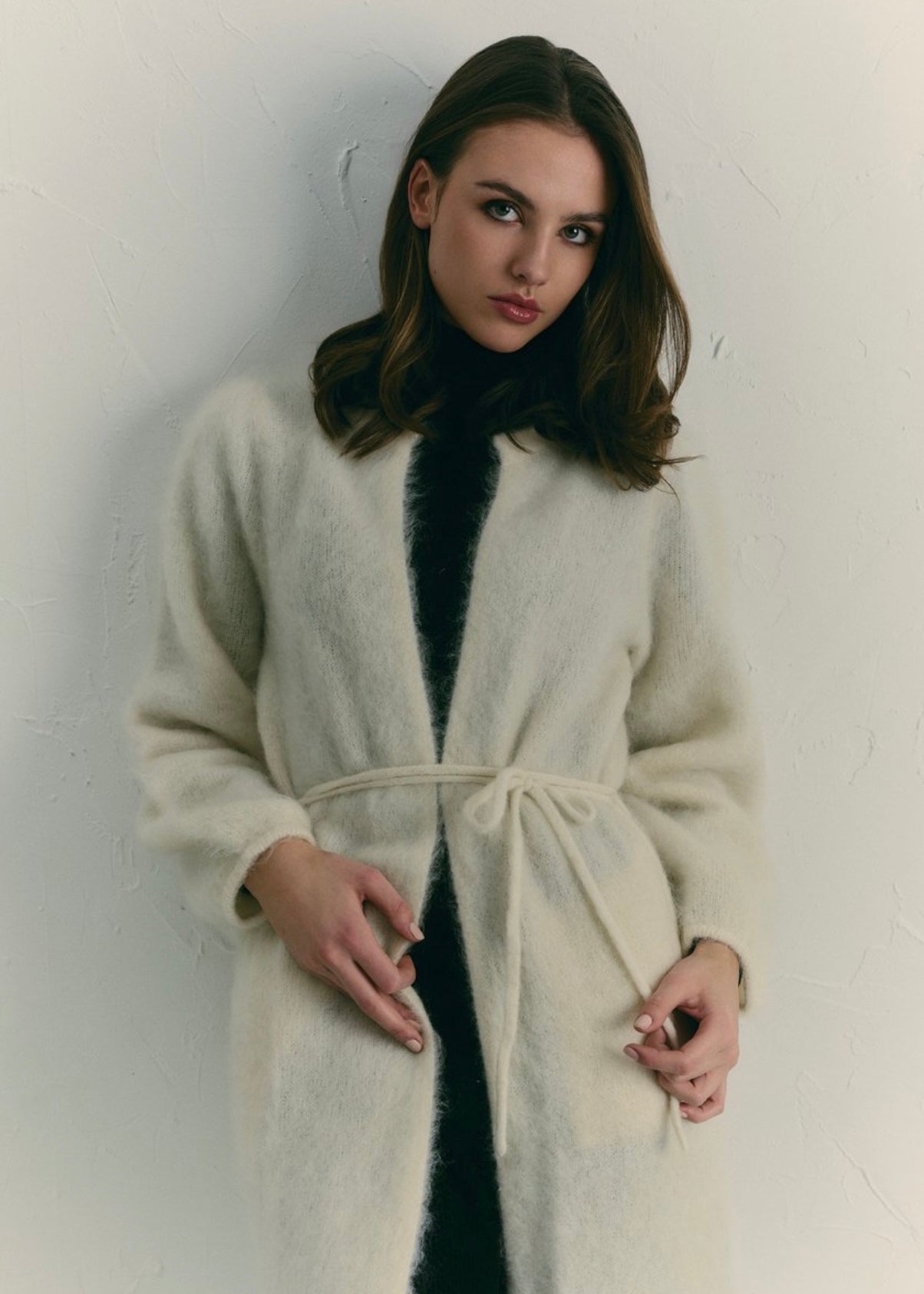 Olivia Chunky cardigan Bright White