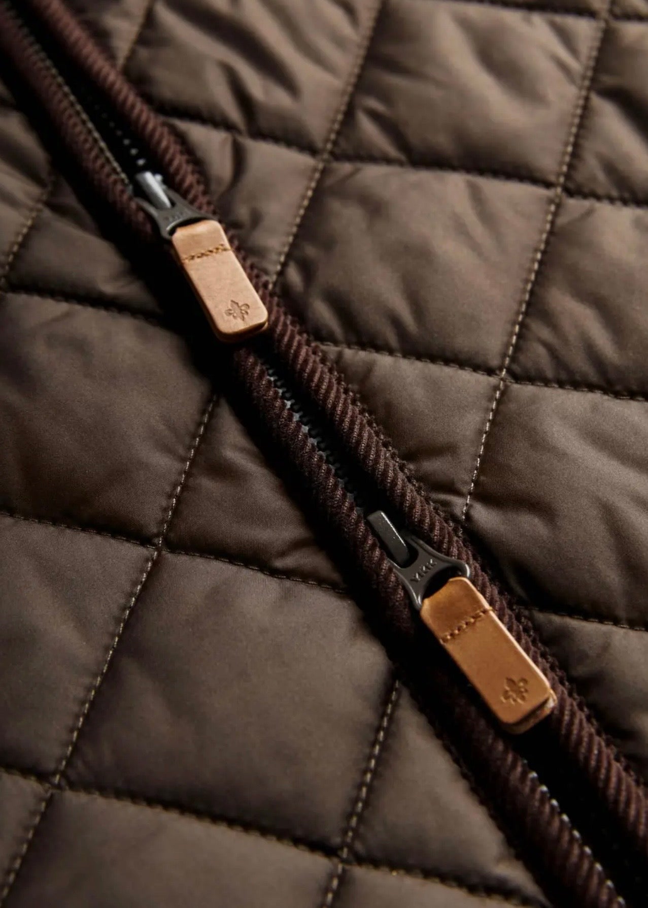 Teddy Quilted Vest Brown