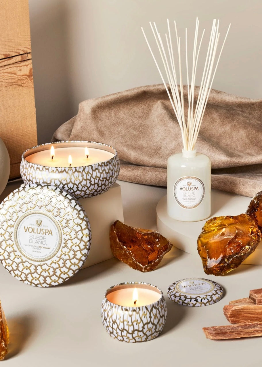 Reed Diffuser Suede Blanc