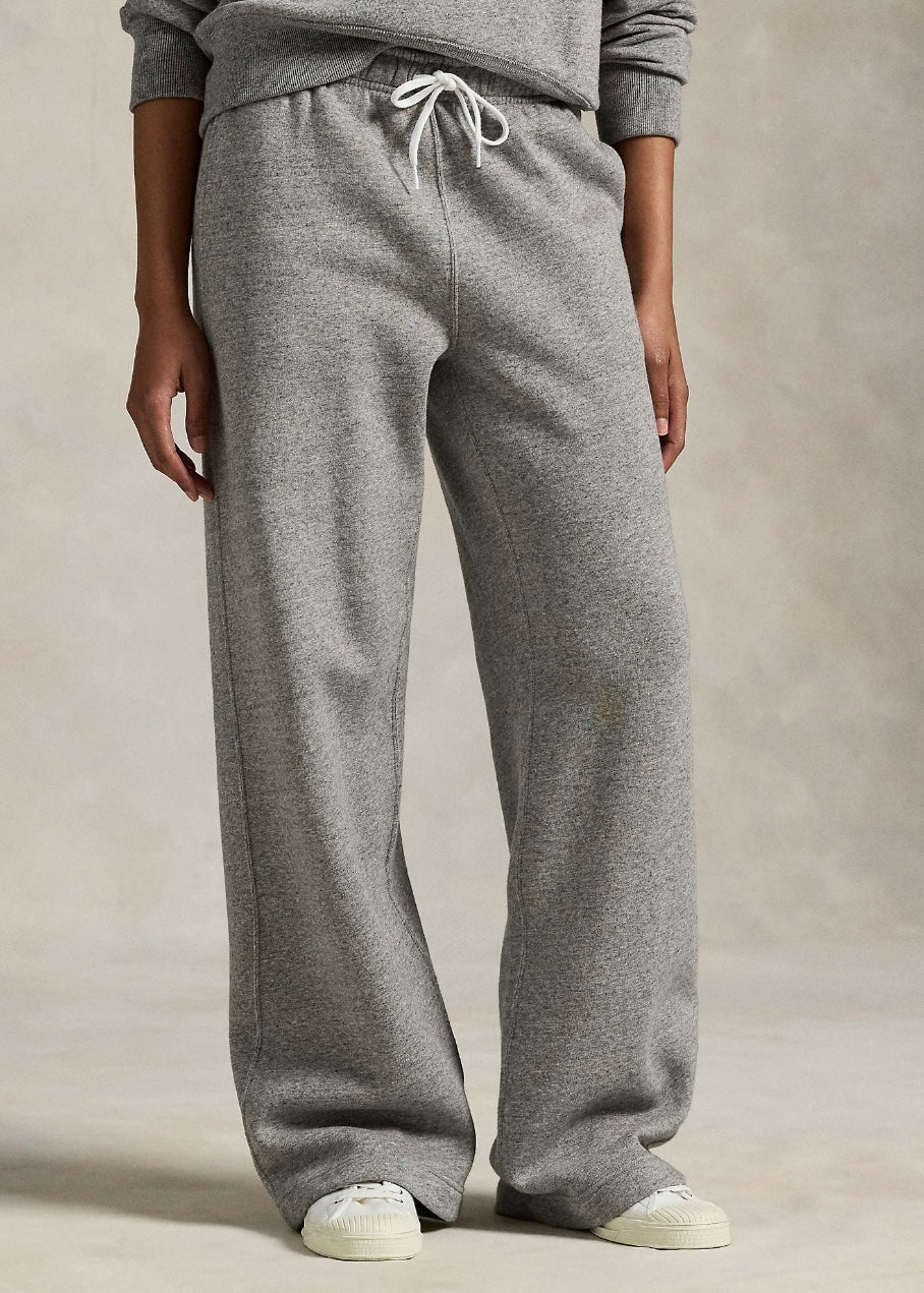 Fleece Wide sweatpants Dark Vintage Heather