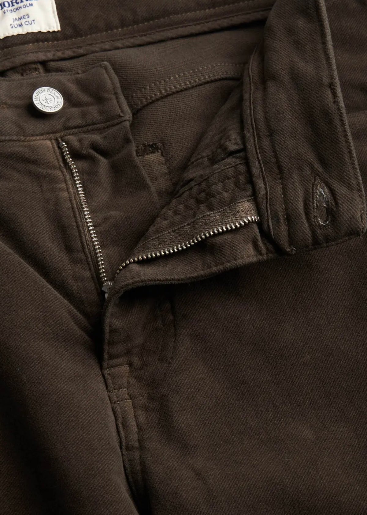 James Winter Twill 5-Pocket Brown