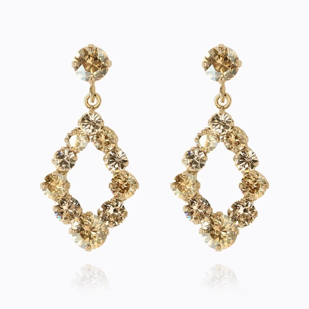 Mini Delia Earrings Gold Golden Combo