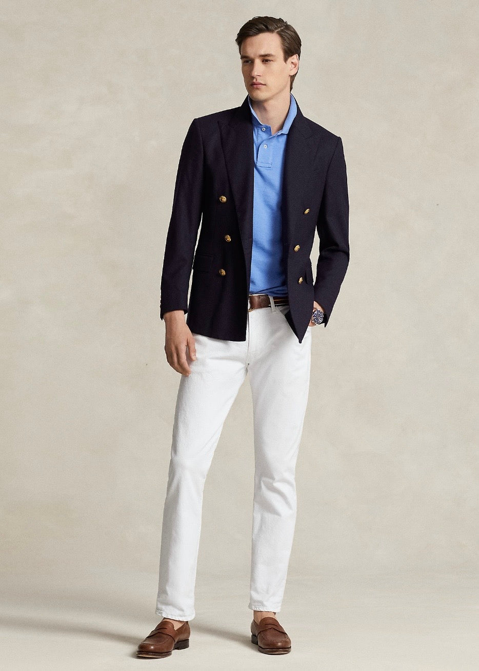 Mesh Polo Shirt Harbor Island Blue