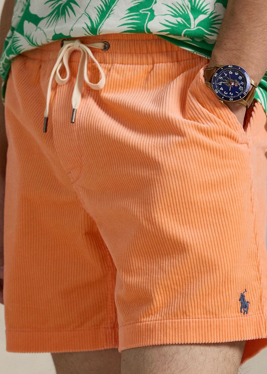Prepster Corduroy Shorts Key West Orange